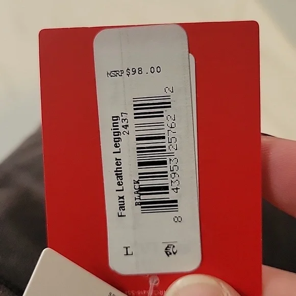 NWT Spanx Faux Leather Leggings Black - Picture 4 of 4